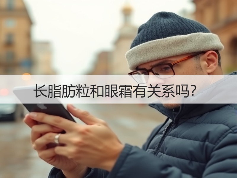 长脂肪粒和眼霜有关系吗？