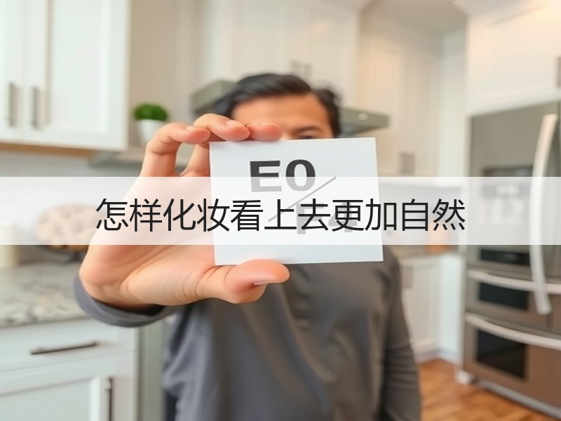 怎样化妆看上去更加自然
