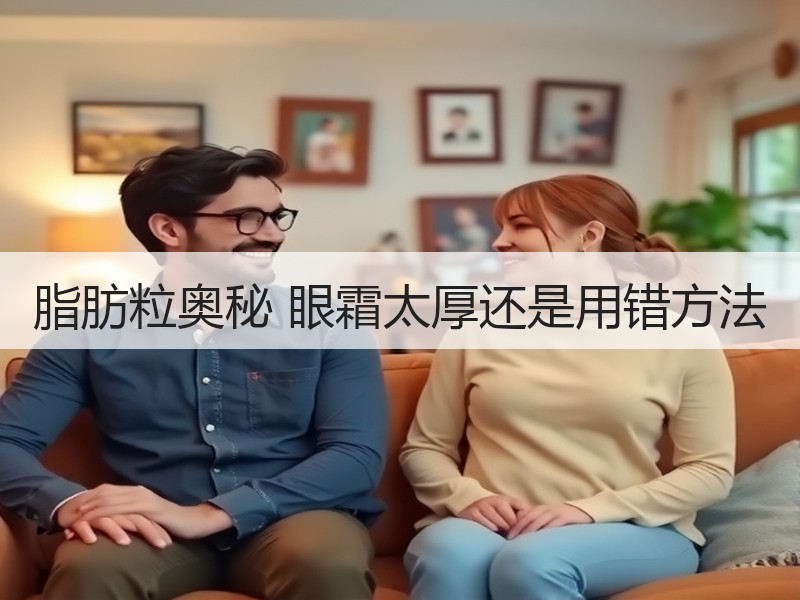 脂肪粒奥秘 眼霜太厚还是用错方法
