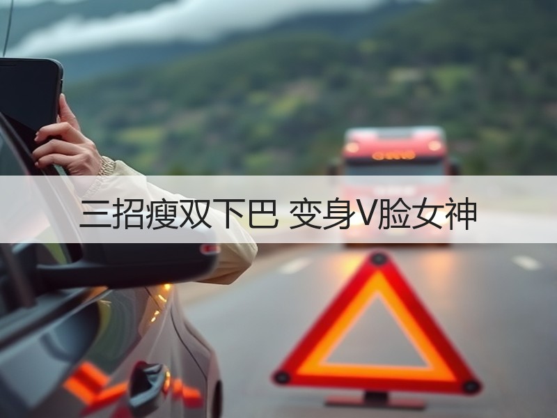 三招瘦双下巴 变身V脸女神