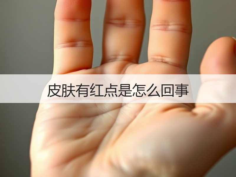 皮肤有红点是怎么回事