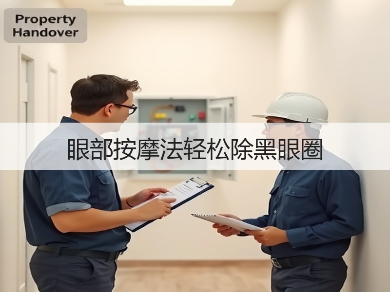 眼部按摩法轻松除黑眼圈