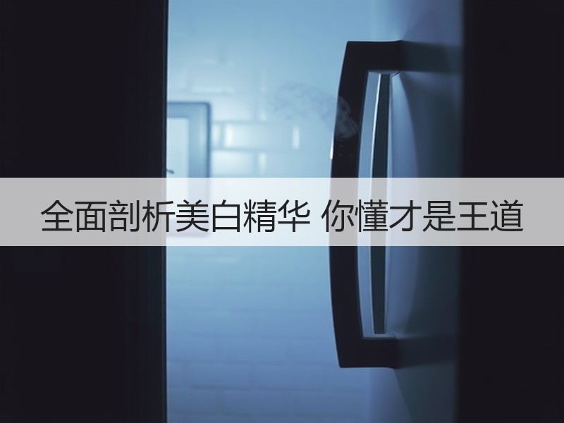 全面剖析美白精华 你懂才是王道