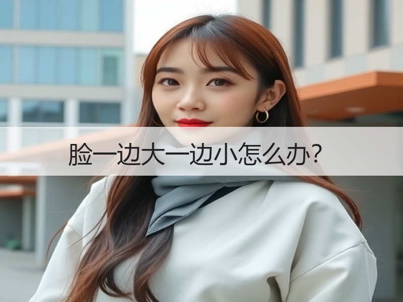 脸一边大一边小怎么办？
