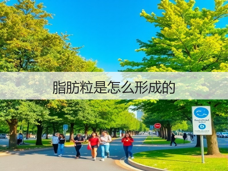 脂肪粒是怎么形成的