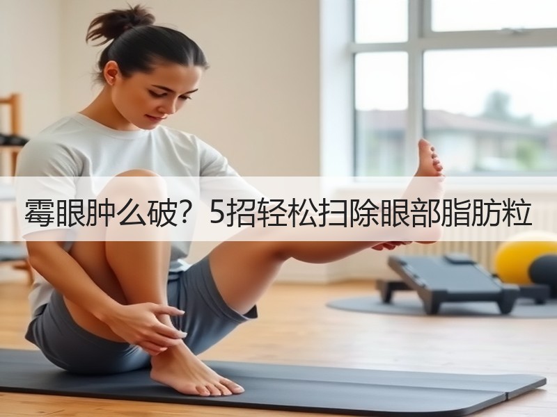 霉眼肿么破？5招轻松扫除眼部脂肪粒