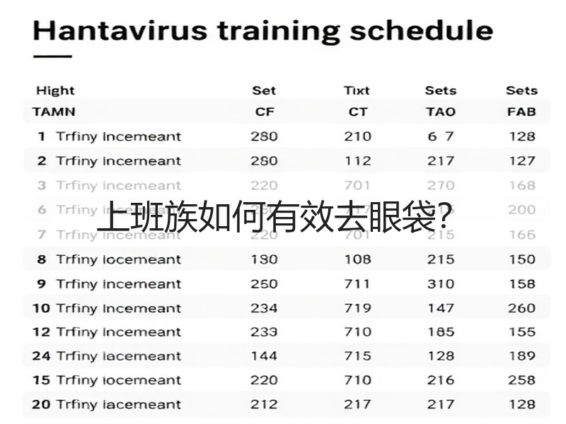 上班族如何有效去眼袋？