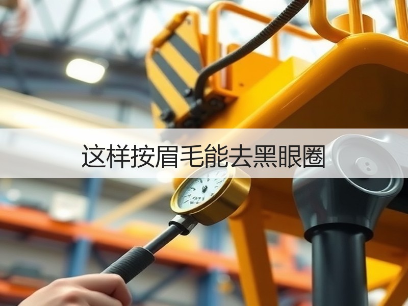 这样按眉毛能去黑眼圈