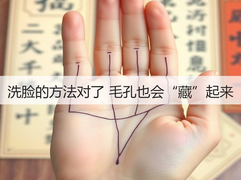 洗脸的方法对了 毛孔也会“藏”起来
