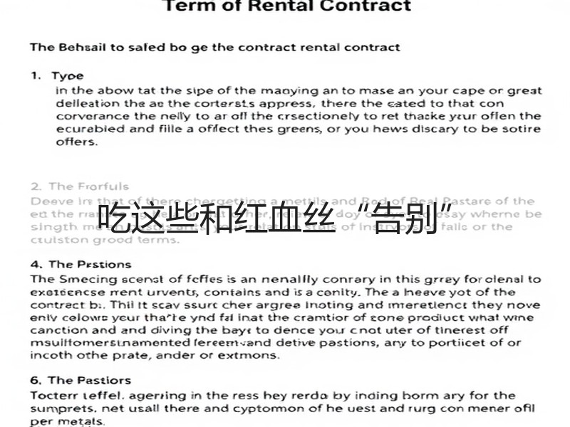 吃这些和红血丝“告别”