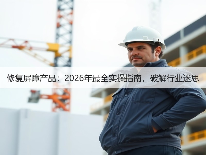 修复屏障产品：2026年最全实操指南，破