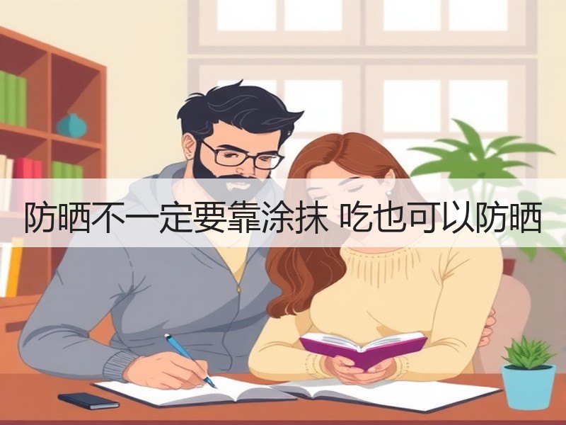 防晒不一定要靠涂抹 吃也可以防晒