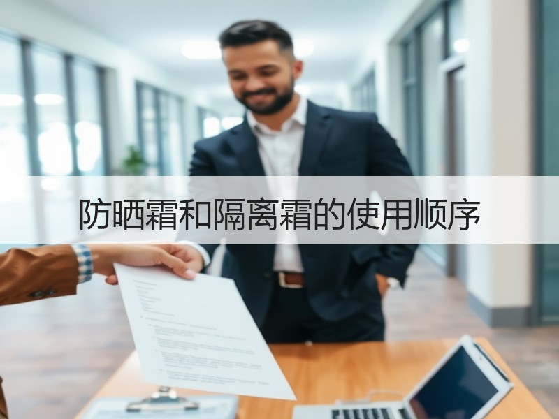 防晒霜和隔离霜的使用顺序