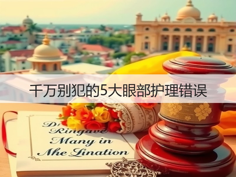 千万别犯的5大眼部护理错误