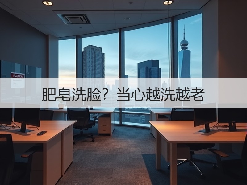 肥皂洗脸？当心越洗越老