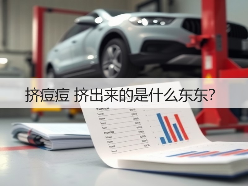 挤痘痘 挤出来的是什么东东？