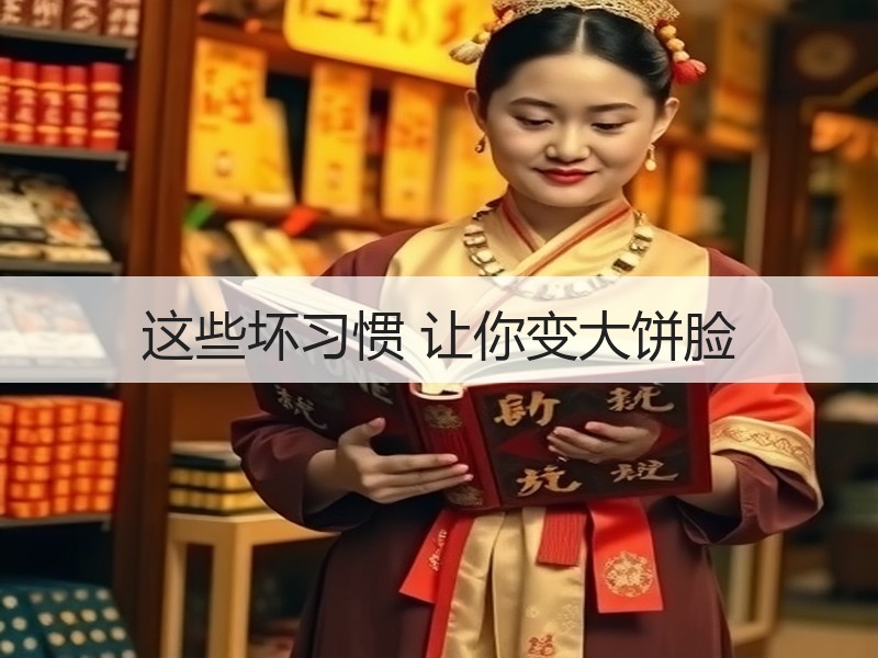 这些坏习惯 让你变大饼脸