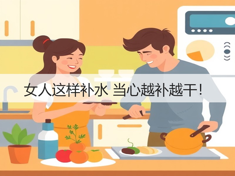 女人这样补水 当心越补越干！