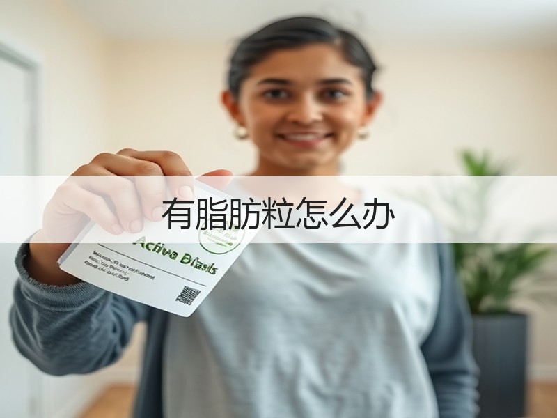 有脂肪粒怎么办