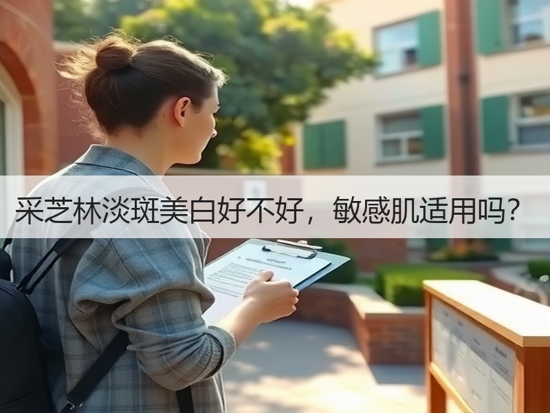 采芝林淡斑美白好不好，敏感肌适用吗？