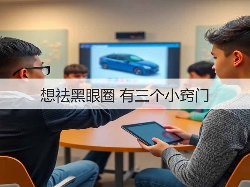 想祛黑眼圈 有三个小窍门