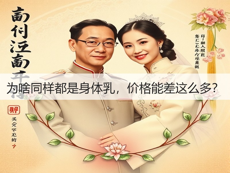 为啥同样都是身体乳，价格能差这么多？