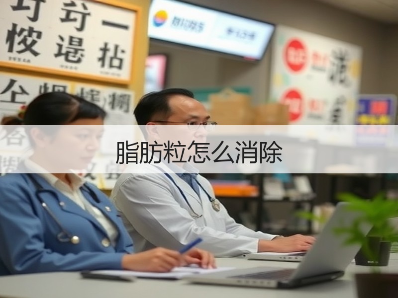 脂肪粒怎么消除