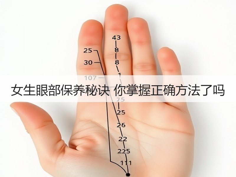 女生眼部保养秘诀 你掌握正确方法了吗