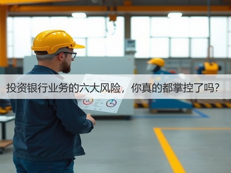 投资银行业务的六大风险，你真的都掌控了吗