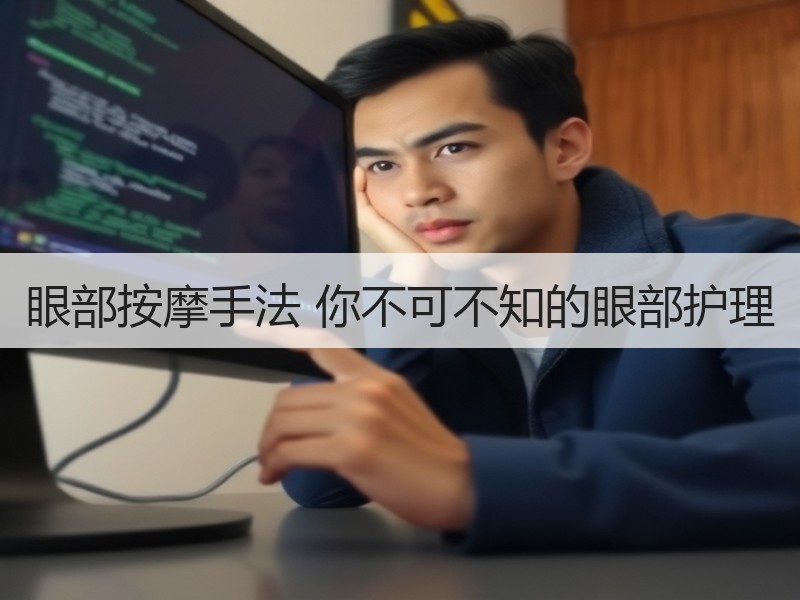 眼部按摩手法 你不可不知的眼部护理