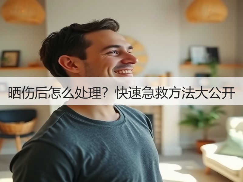 晒伤后怎么处理？快速急救方法大公开
