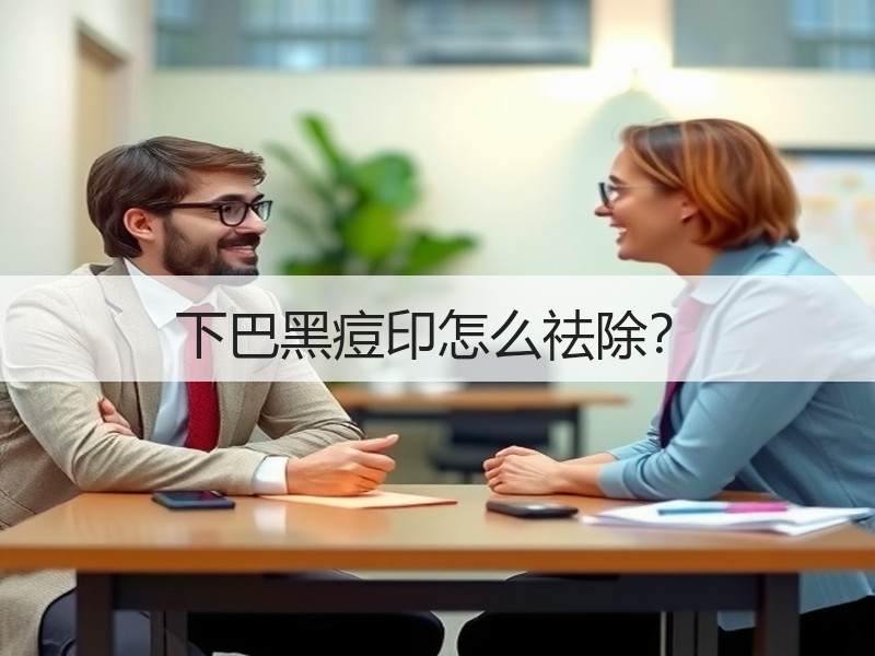 下巴黑痘印怎么祛除？