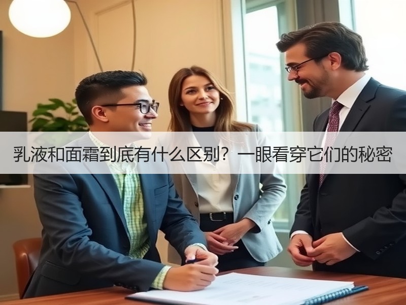 乳液和面霜到底有什么区别？一眼看穿它们的