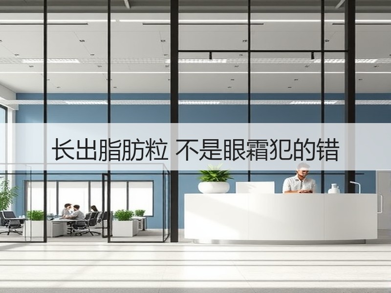 长出脂肪粒 不是眼霜犯的错