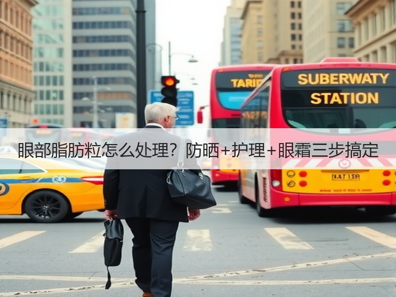 眼部脂肪粒怎么处理？防晒+护理+眼霜三步