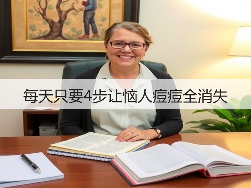 每天只要4步让恼人痘痘全消失