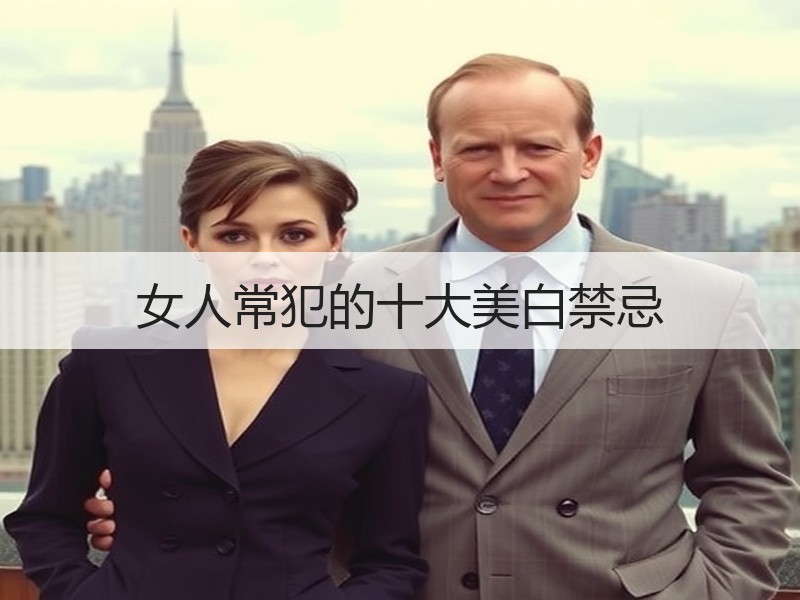 女人常犯的十大美白禁忌