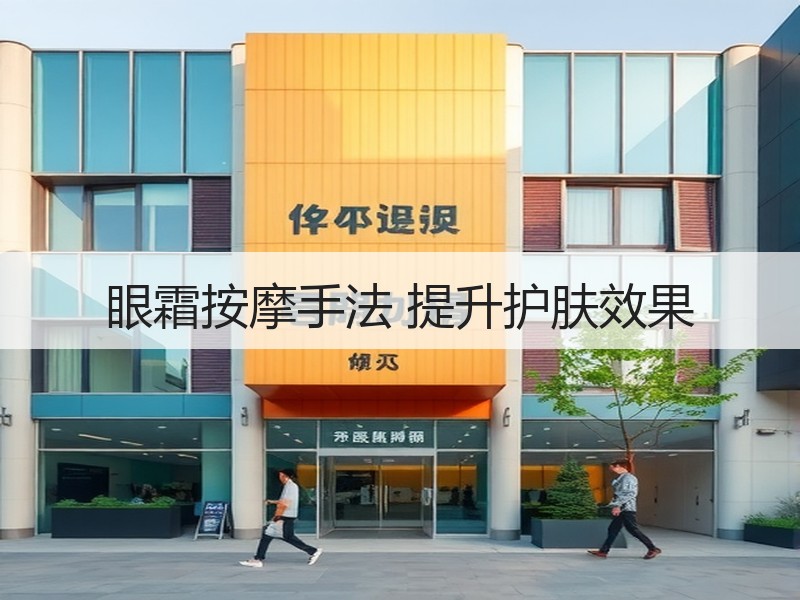 眼霜按摩手法 提升护肤效果